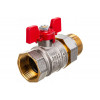 RBV-0005-0510232 ROMMER Шаровой кран с американкой 1 1/4 ВН/НР, ручка бабочка