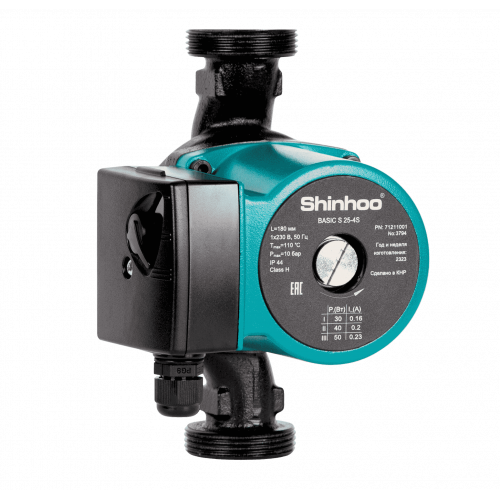Циркуляционный Насос Shinhoo BASIC S 25-4S 180