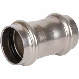 RSS-0017-000028 ROMMER Муфта равнопроходная,ВПр-ВПр 28, из нержавеющей стали прессовой