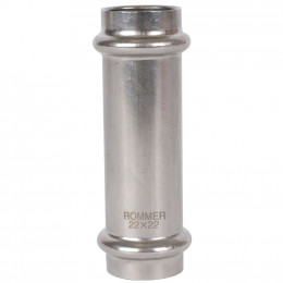 RSS-0017-000022 ROMMER Муфта равнопроходная,ВПр-ВПр 22, из нержавеющей стали прессовой