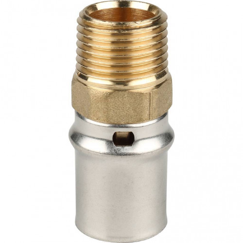 SFP-0001-001220 STOUT Переходник с наружной резьбой 1/2"х20 для металлопластиковых труб прессовой