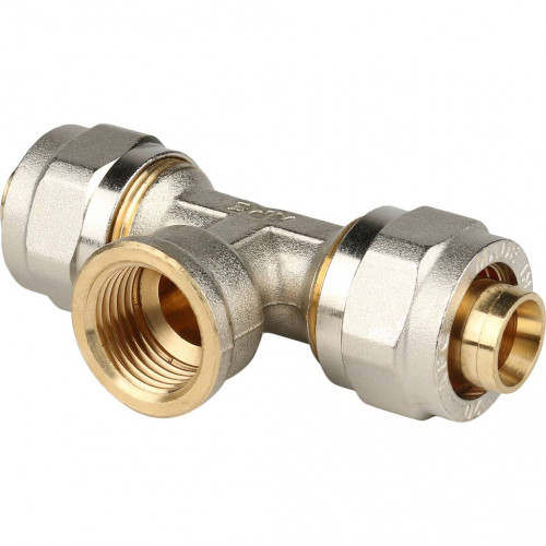 SFS-0012-001220 STOUT Тройник-переходник с внутренней резьбой 1/2"х20 для металлопластиковых труб ви