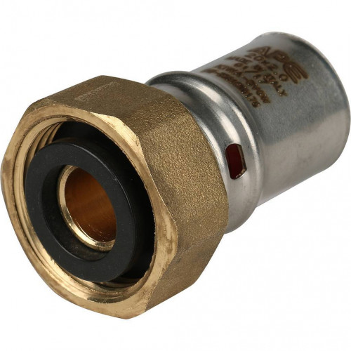 SFP-0016-003420 STOUT Переходник с накидной (еврокон) 3/4"х20 для металлопластиковых труб прессовой