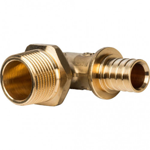 SFA-0005-002034 STOUT Угольник-переходник с наружной резьбой 20xR 3/4" для труб из сшитого полиэтиле