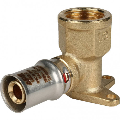 SFP-0018-001216 STOUT Угольник настенный с креплением короткий 1/2"х16 для металлопластиковых труб п