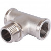 SFT-0065-121212 STOUT Тройник ВНВ никелированный 1/2"x1/2"x1/2"