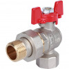 RBV-0006-0610215 ROMMER Шаровой кран угловой с американкой 1/2 ВН/НР, ручка бабочка