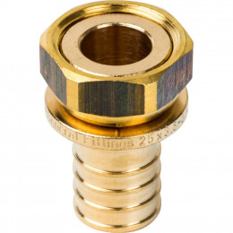 SFA-0019-002534 STOUT Переходник с накидной гайкой 25xG 3/4" для труб из сшитого полиэтилена аксиаль