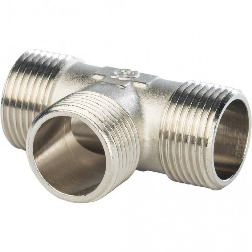 SFT-0018-121212 STOUT Тройник НН никелированный 1/2X1/2X1/2