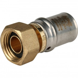SFP-0016-001220 STOUT Переходник с накидной (еврокон) 1/2"х20 для металлопластиковых труб прессовой
