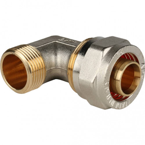 SFS-0006-003426 STOUT Угольник-переходник с наружной резьбой 3/4"х26 для металлопластиковых труб вин