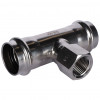 RSS-0015-002812 ROMMER Тройник-переходник ВПр-ВР-ВПр, 28х1/2х28, из нержавеющей стали прессовой