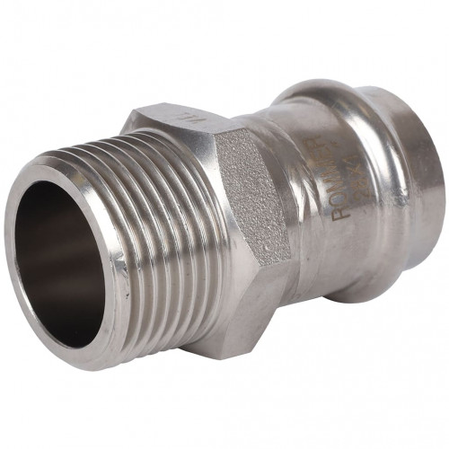 RSS-0021-000281 ROMMER Переходник ВПр-НР, 28х1, из нержавеющей стали прессовой