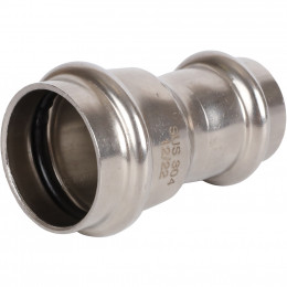 RSS-0018-002822 ROMMER Муфта равнопроходная,ВПр-ВПр 28х22, из нержавеющей стали прессовой