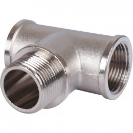 SFT-0065-343434 STOUT Тройник ВНВ никелированный 3/4"x3/4"x3/4"