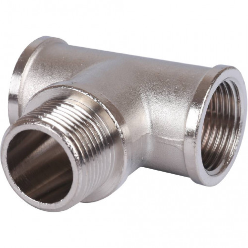 SFT-0065-343434 STOUT Тройник ВНВ никелированный 3/4"x3/4"x3/4"