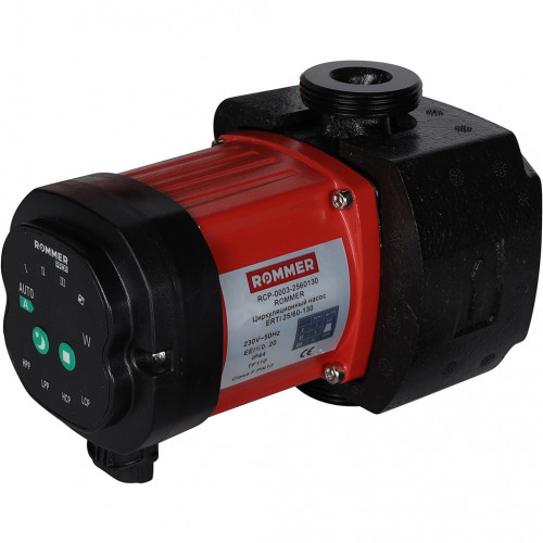 Циркуляционный насос ROMMER  ERTI 25/60-130 с гайками и теплоизоляцией RCP-0003-2560130