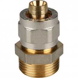 SFS-0001-003416 STOUT Переходник с наружной резьбой 3/4"х16 для металлопластиковых труб винтовой