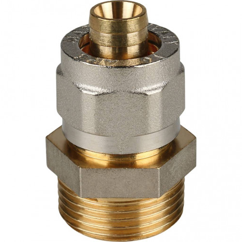 SFS-0001-003416 STOUT Переходник с наружной резьбой 3/4"х16 для металлопластиковых труб винтовой