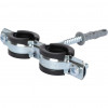 SAC-0020-200034 STOUT Двойн хомут для труб, хомут+шпилька шуруп +дюбель пластиковый 3/4"(25-29) (72)