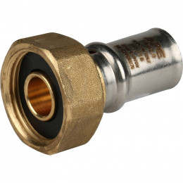 SFP-0016-003416 STOUT Переходник с накидной (еврокон) 3/4"х16 для металлопластиковых труб прессовой
