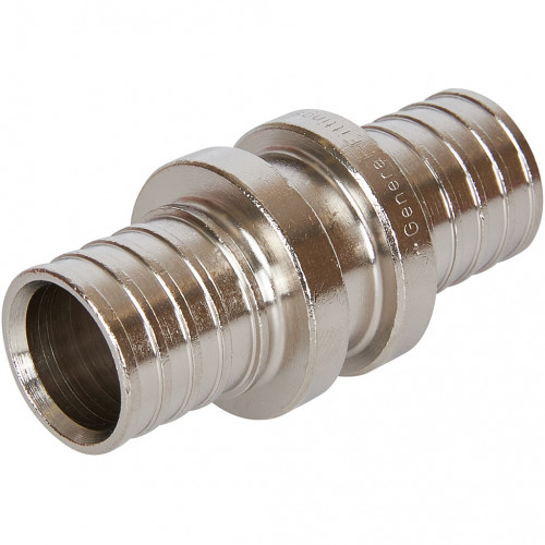 SFA-0003-002002 STOUT Муфта соединительная равнопроходная 20х2,0 никелированная ремонтная
