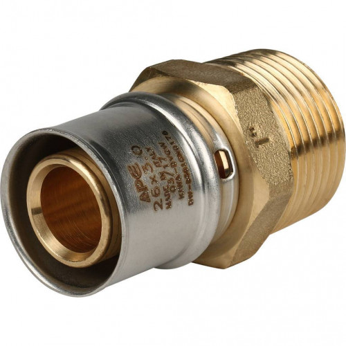 SFP-0001-000126 STOUT Переходник с наружной резьбой 1"х26 для металлопластиковых труб прессовой