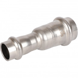 RSS-0018-002215 ROMMER Муфта равнопроходная,ВПр-ВПр 22х15, из нержавеющей стали прессовой
