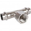 RSS-0015-001512 ROMMER Тройник-переходник ВПр-ВР-ВПр, 15х1/2х15, из нержавеющей стали прессовой