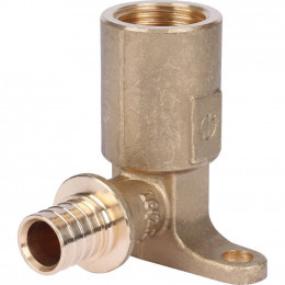 SFA-0032-001612 STOUT Угольник настенный с длинным нарезным патрубком 16-Rp 1/2" для труб из сшитого