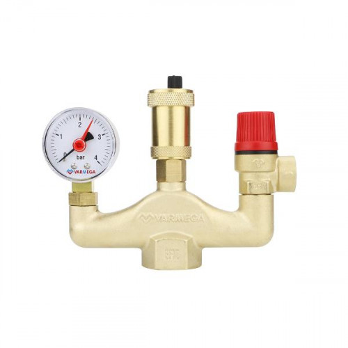 Группа безопасности котла Varmega VM16101, 1" , латунь компактная